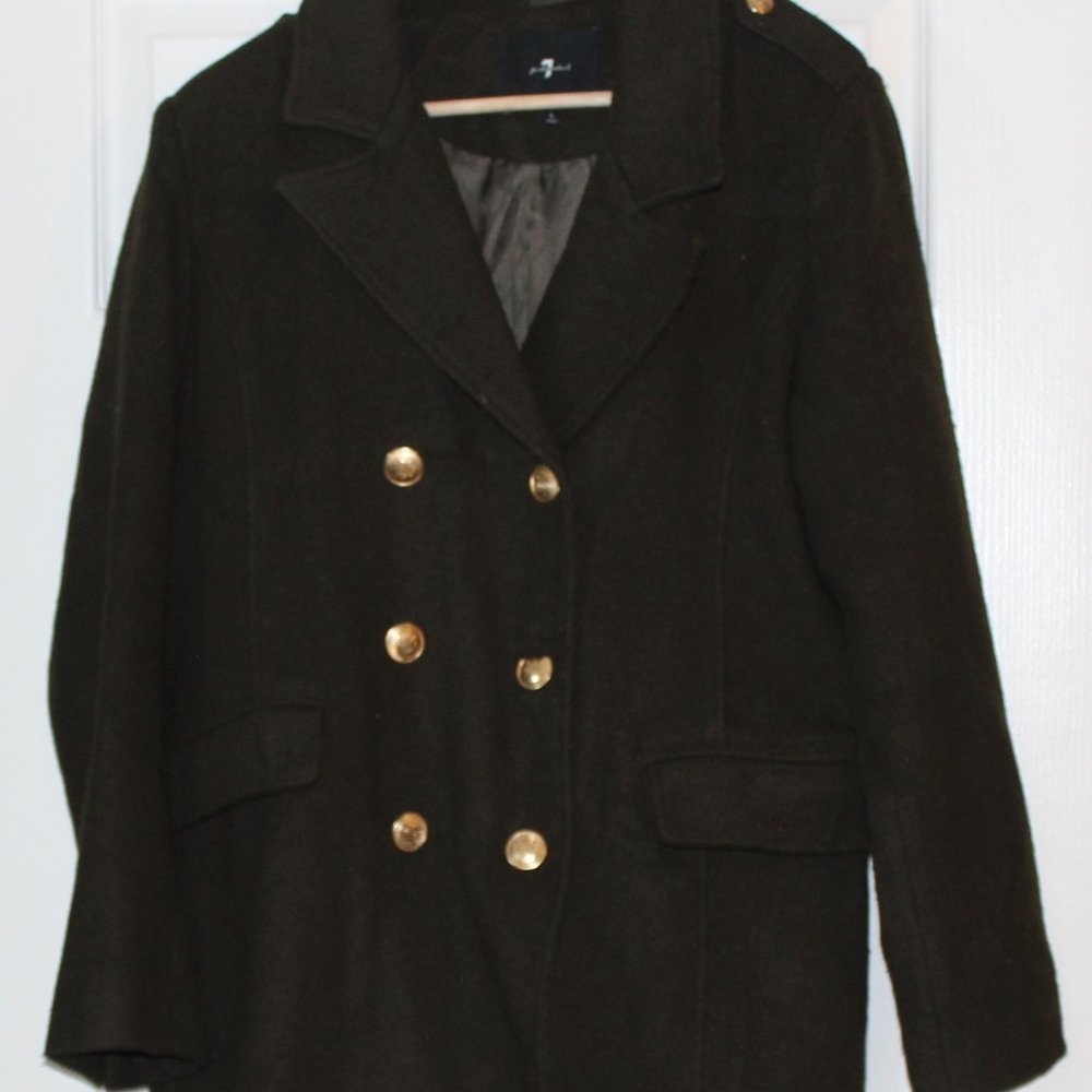 7 of All Mankind Army Green Coat
